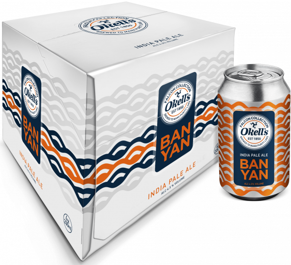 A box of Okell’s Banyan India Pale Ale