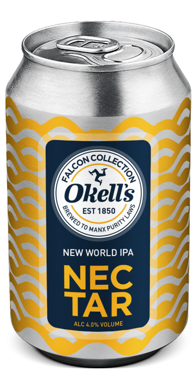 A single can of Okell's Nectar New World IPA